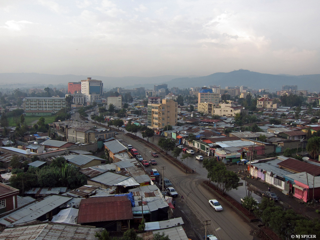 Addis Ababa's landscape. Credit: @neiljs/ Flickr