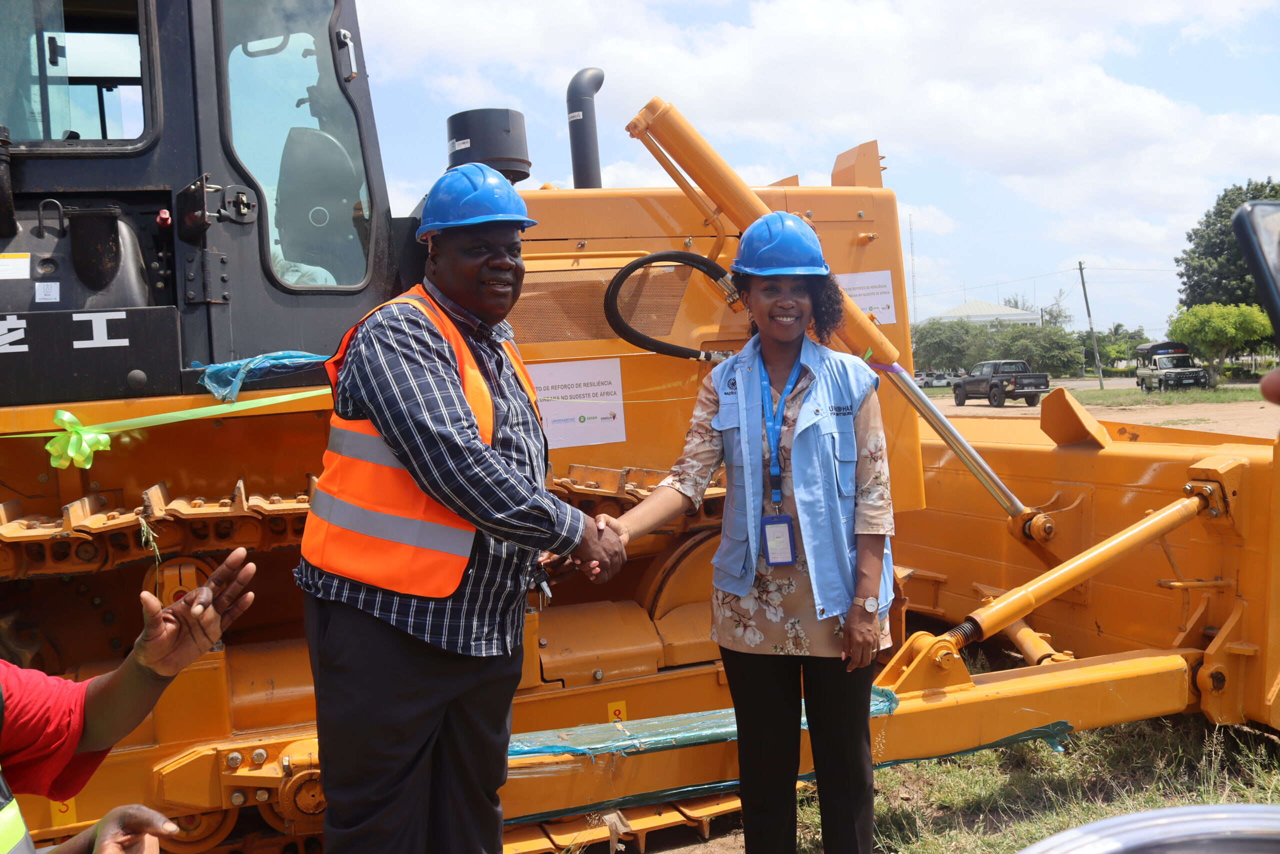 1.Official handover ceremony of the Bulldozer as part of the project financed by the Adaptation Fund (AF).